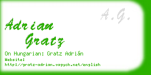 adrian gratz business card